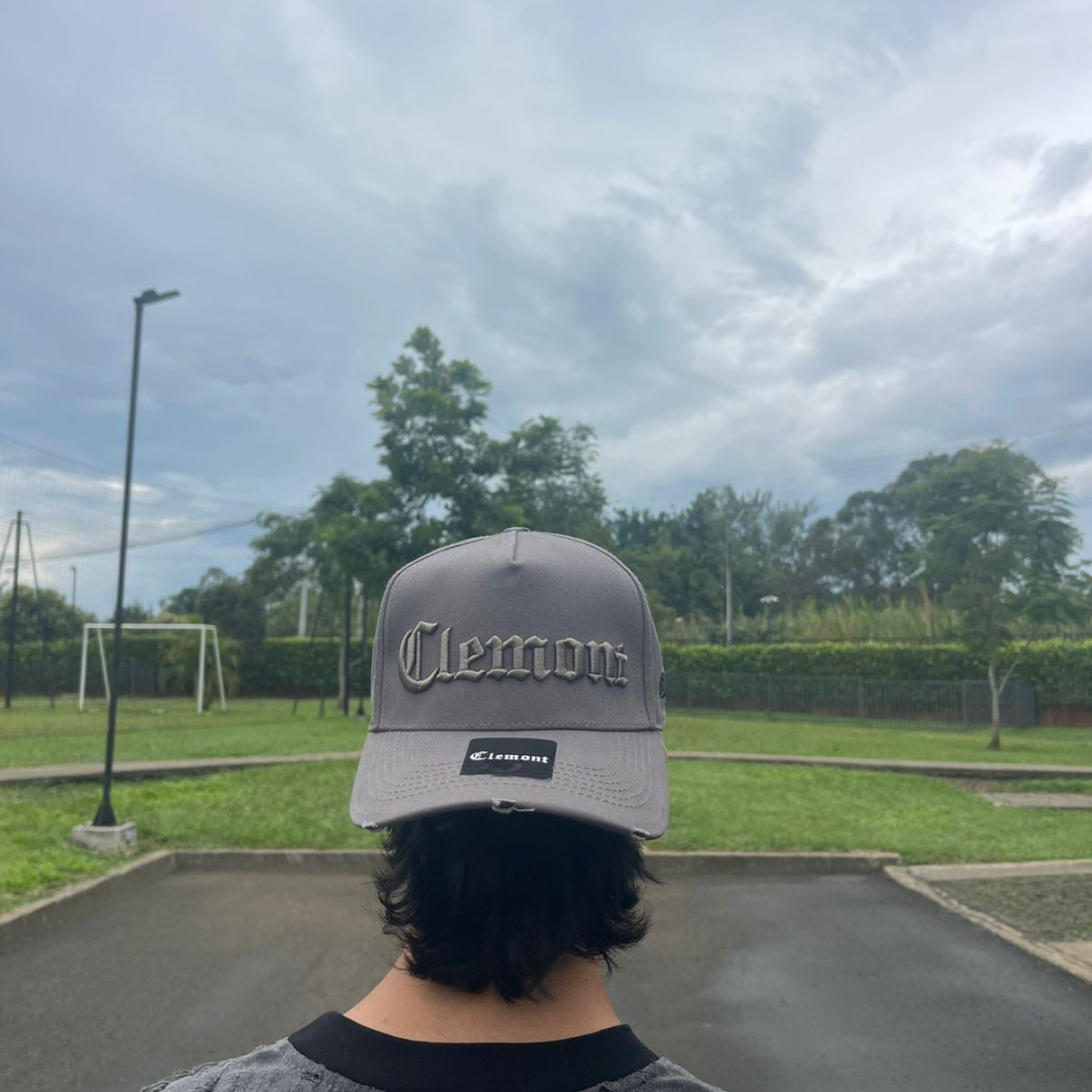 Gorra Clemont Gris & Roja