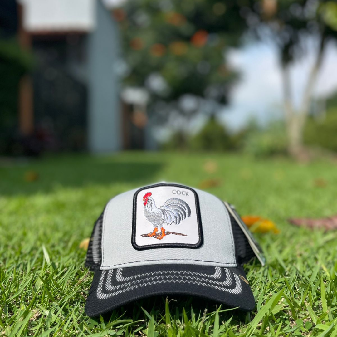 Gorras Trucker Cock Verde con Cafe & Blanca con Negro