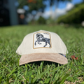 Gorra Trucker Horse Beige con Visera Café — Bicolor Premium
