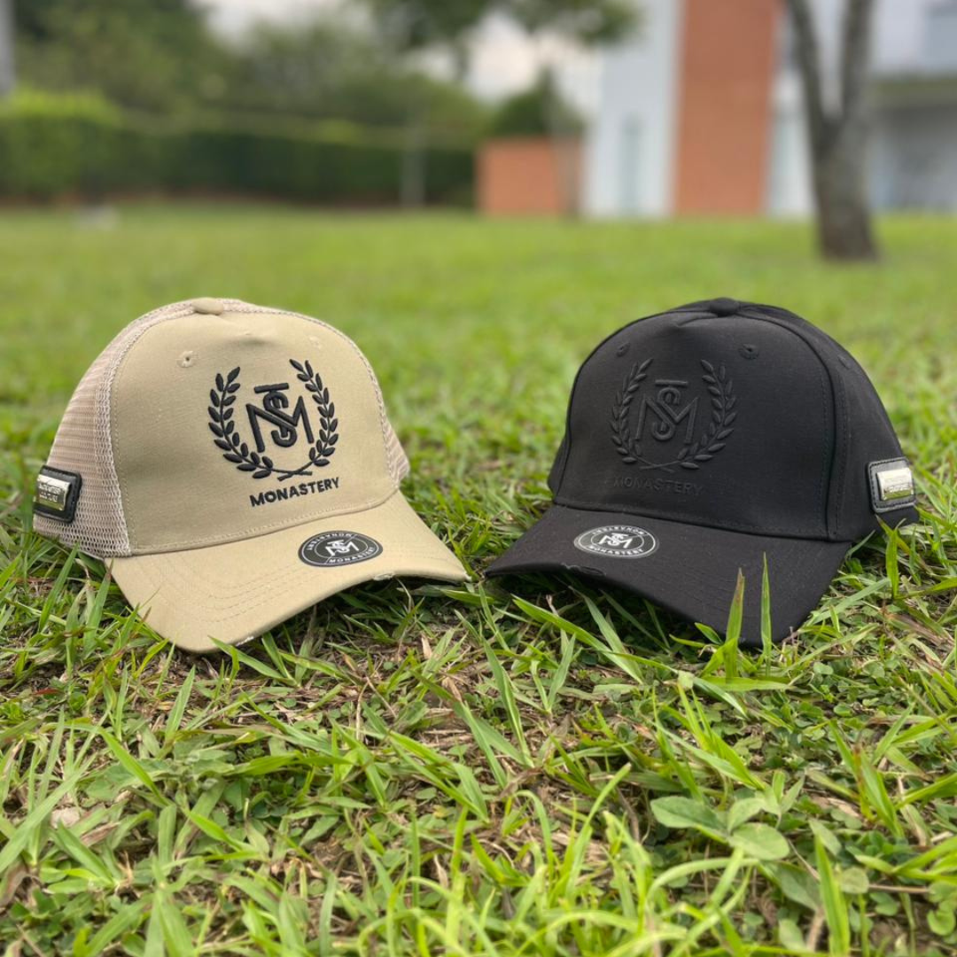 Gorra Monastery Negro & Beige
