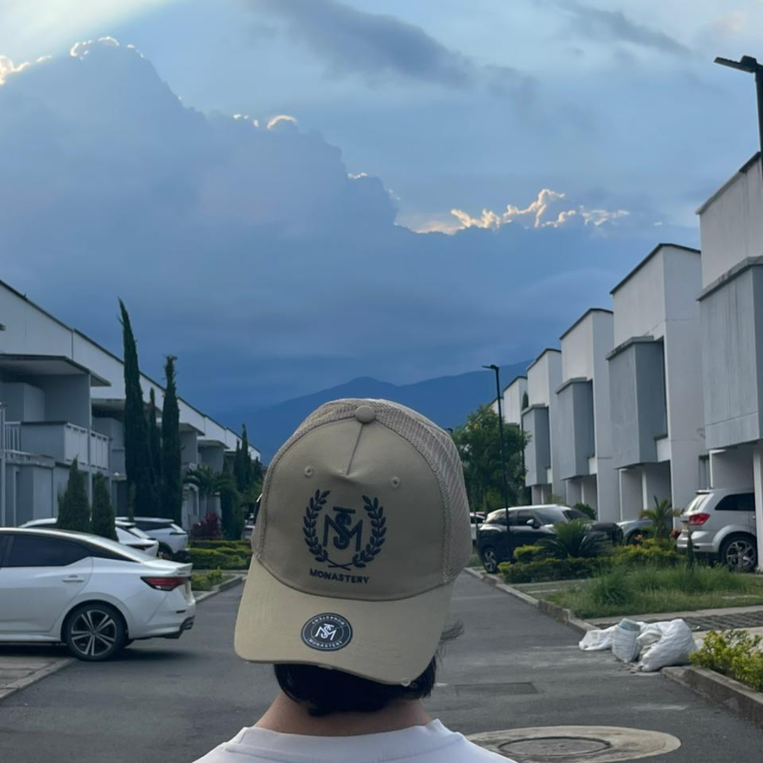 Gorra Monastery Negro & Beige
