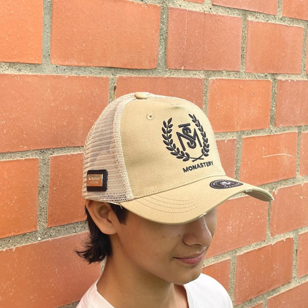 Gorra Monastery Negro & Beige