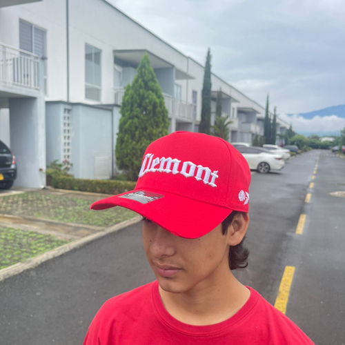 Gorra Clemont Gris & Roja